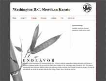 Tablet Screenshot of dckarate.com